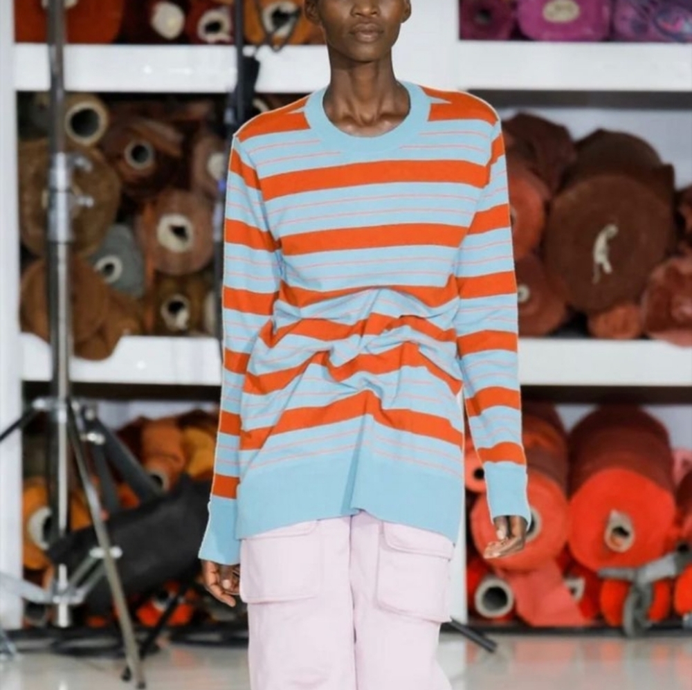 SIES MARJAN Luxury Cotton Jumper Striped Pullover
